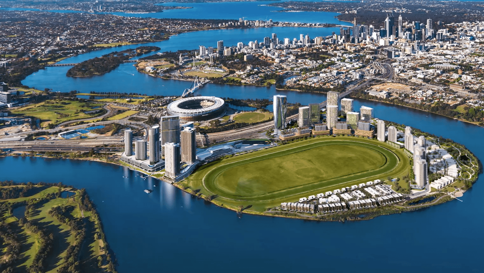 Burswood Point render developed by Golden Sedeyu